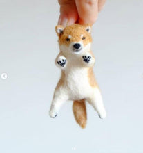 Load image into Gallery viewer, 2020 Lovely Akita Dog Cat Panda Raccoon Rabbit Animal Wool needle felting package material DIY Felted Kits Non-finished
