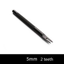 Load image into Gallery viewer, 3/4/5/6mm leather hole punches Spacing tool DIY handmade Leathercraft Lacing Stitching sewing High-grade steel crafted Cutter
