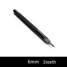 Load image into Gallery viewer, 3/4/5/6mm leather hole punches Spacing tool DIY handmade Leathercraft Lacing Stitching sewing High-grade steel crafted Cutter
