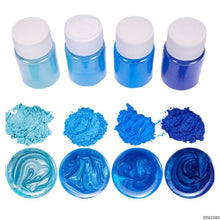Load image into Gallery viewer, 4 Pcs/set Mixed Color Resin Jewelry DIY Making Craft Glowing Powder Luminous Pigment Set Crystal Epoxy Material 50PB
