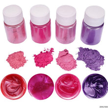 Load image into Gallery viewer, 4 Pcs/set Mixed Color Resin Jewelry DIY Making Craft Glowing Powder Luminous Pigment Set Crystal Epoxy Material 50PB
